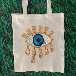 Evil eye tote